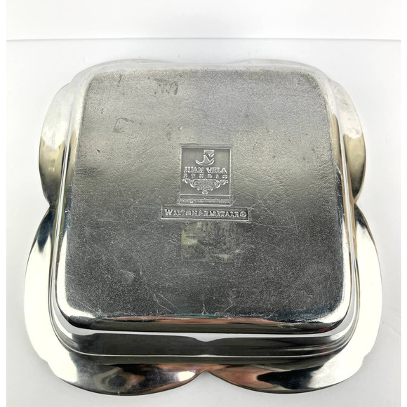 Wilton Armetale 12" Square Serving Bowl designed by Juan Vela Studio - Picture 5 of 6